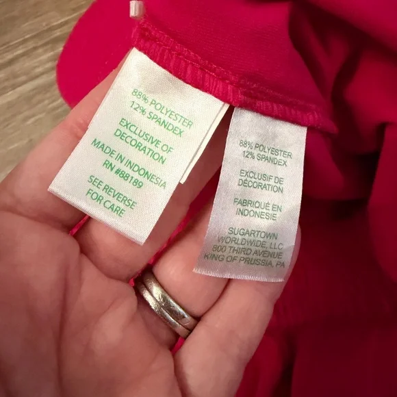 Lilly Pulitzer Lillabeth UPF 50* Jogger Pant in raspberry pink sz M - Picture 4 of 6